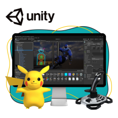 Мир игр на Unity 2D на популярном движке + AI-помощники - КИБЕРшкола программирования для детей, компьютерные курсы для школьников, начинающих и подростков - KIBERone г. Асбест