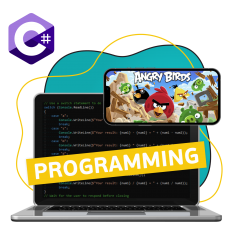 Программирование на C#. Удивительный мир 2D-игр - КИБЕРшкола программирования для детей, компьютерные курсы для школьников, начинающих и подростков - KIBERone г. Асбест